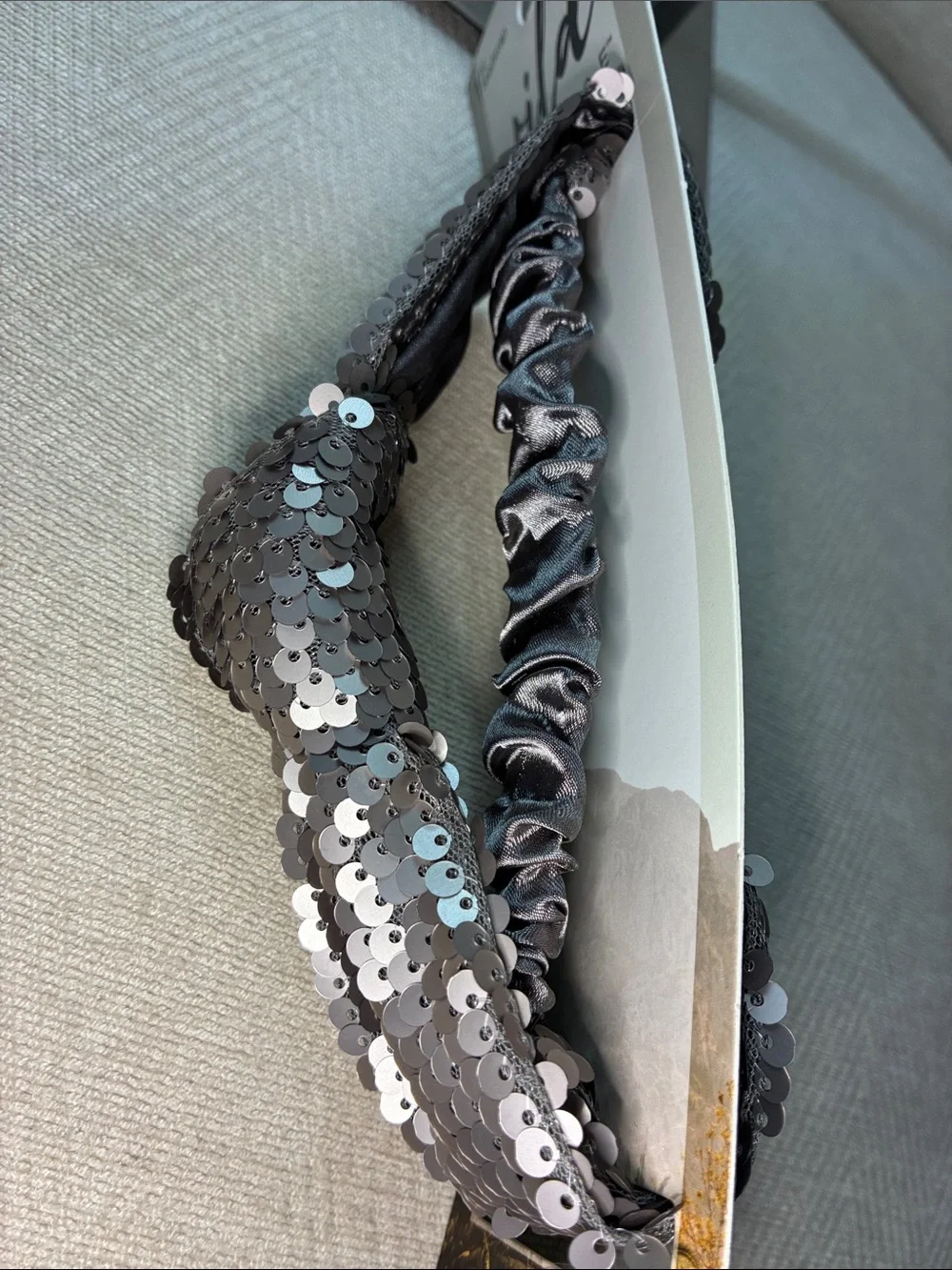 Wild Primrose Silver Sequin Headband by
